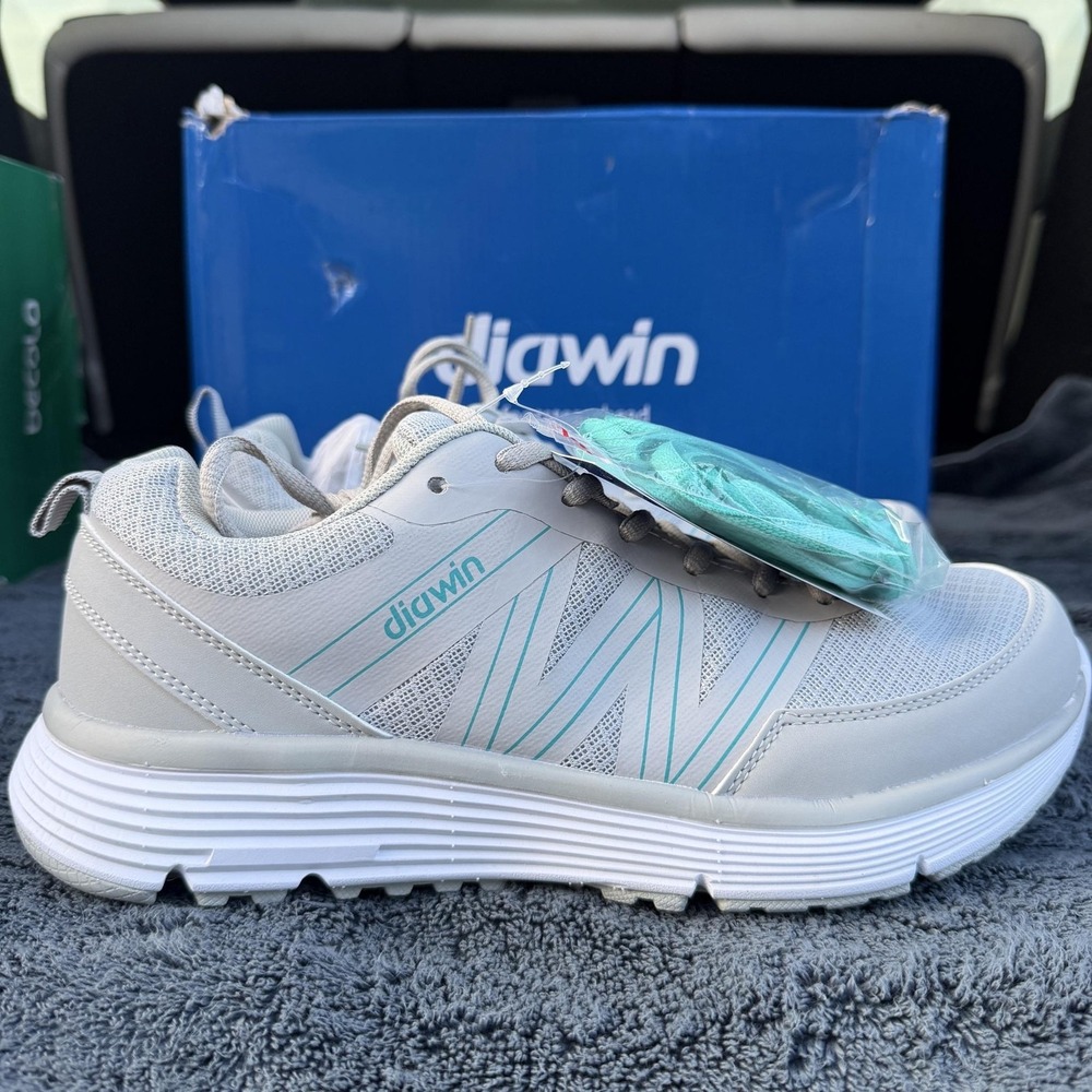Diawin Snowy Rose Shoes Womens Size 10 Gray Extra Wide Orthopedic Walking Mesh